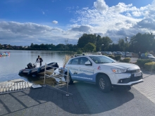 Wodowanie łodzi w Osieku | Charter.edu.pl foto: Katarzyna Kowalska