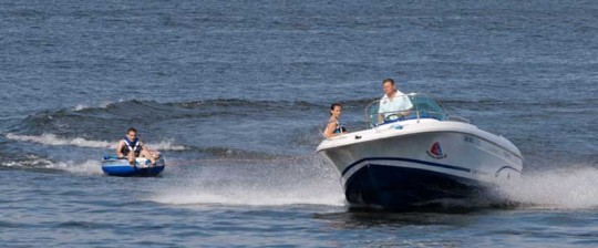 Holowanie narciarza wodnego