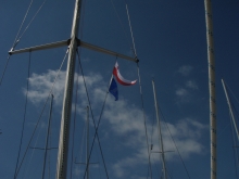 Jachtowy sternik morski w Chorwacji foto: Czesława Ryszarda Kołodziej