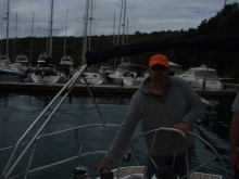 Jachtowy sternik morski w Chorwacji foto: Czesława Ryszarda Kołodziej