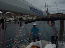 Jachtowy sternik morski w Chorwacji foto: Czesława Ryszarda Kołodziej