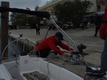 Jachtowy sternik morski w Chorwacji foto: Czesława Ryszarda Kołodziej