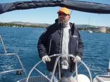 Jachtowy sternik morski w Chorwacji foto: Czesława Ryszarda Kołodziej