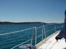 Jachtowy sternik morski w Chorwacji foto: Czesława Ryszarda Kołodziej