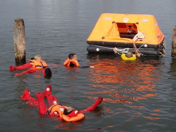 Bezpieczeństwo na morzu „safety training” (Gdańsk, sierpień 2014)