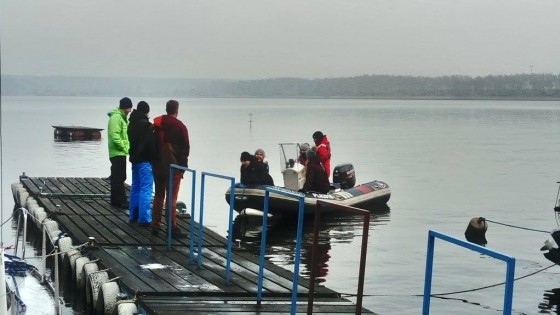 Sternik motorowodny (Bielsko-Biała, Zalew Rybnicki, styczeń 2017)