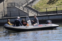 Kurs sternika motorowodnego (Bydgoszcz, czerwiec 2017) foto: Adam Dyniewski