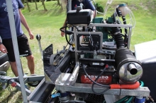 Silnik na jachcie (Bydgoszcz, czerwiec 2017) foto: Adam Dyniewski