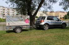 Silnik na jachcie (Bydgoszcz, czerwiec 2017) foto: Adam Dyniewski