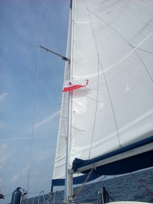 Jachtowy sternik morski na Bałtyku foto: Ula Moczulska