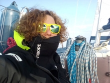 Jachtowy sternik morski na Bałtyku foto: Ula Moczulska