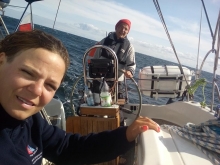 Jachtowy sternik morski na Bałtyku foto: Ula Moczulska