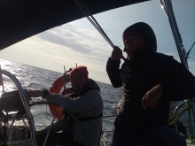 Jachtowy sternik morski na Bałtyku foto: Ula Moczulska