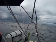 Jachtowy sternik morski na Bałtyku foto: Ula Moczulska