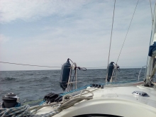 Jachtowy sternik morski na Bałtyku foto: Ula Moczulska