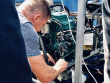 Silnik na jachcie foto: Bartosz Kubiczek