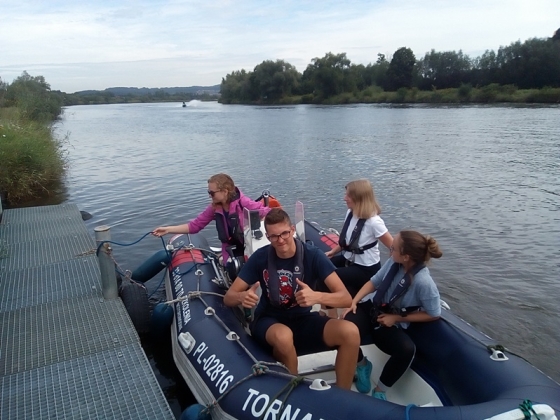 Sternik motorowodny i Holowanie narciarza wodnego (Kraków, sierpień 2019)