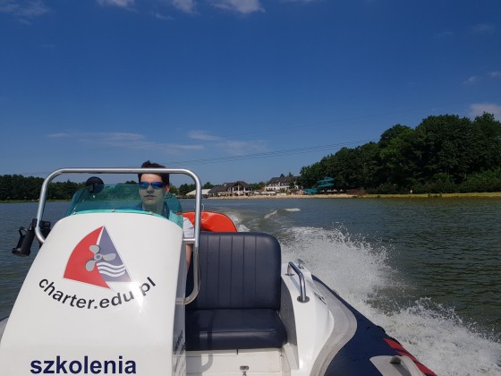 Sternik motorowodny i holowanie narciarza w Osieku (czerwiec)