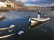 Wodowanie motorówki | Charter.edu.pl foto: Kasia Koj